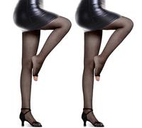 K BKVAVA Lot de 2 paires de collants en résille pour femmes, parfaits pour la danse, taille unique
