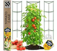 K-Brands Lot de 3 Cages à tomates - Piquets de Support pour Plantes et tomates - Treillis pour Jardin et Pots - Extra Hauts jusqu'à 172,7 cm