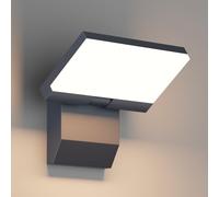 K-Bright 24W LED Applique, Lumière extérieure angle d'éclairage réglable, 3000K lumière chaude Applique, IP65 Applique Murale(Anthracite)