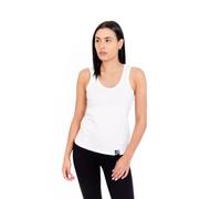 K-BRIGHT Débardeur pour femme sans manches basique durable coton bio loisirs débardeur essentiel gym t-shirt basique top femme vegan GOTS, Blanc arctique, M