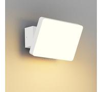 K-Bright LED Luminaire exterieur, 3000K lumière chaude LED Applique, Murale Exterieur, balcon extérieur, garage, applique murale pour jardin, étanche IP65 Blanc