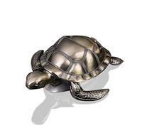 K COOL Cendrier tortue avec couvercle coupe-vent en métal - Cendrier d'extérieur et d'intérieur pour cigarettes - Vintage pratique - Décoration pour cigarettes - Cadeau en métal pour homme et femme