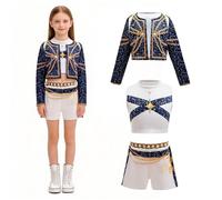 k Costume de chasseur pop pour fille - Costume de chasseur kpop Demon Hunter - Costume fille - Costume pour enfant - Cosplay - Films d'anime - Idole - Costume pour carnaval, robe de scène - Robe de