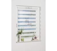 K de Home 789096-1 Wohn-Guide Klemmfix Store Double Denia sans perçage, Plastique, Tissu, Petrol-Grau, 40 x 150 cm