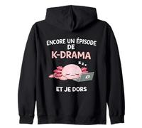 K-Drama Encore Un Episode Et Je Dors Axolotl Kawaii Sweat à Capuche