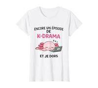 K-Drama Encore Un Episode Et Je Dors Axolotl Kawaii T-Shirt