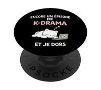 K-Drama Encore Un Episode Et Je Dors Chat Série Coréenne PopSockets PopGrip Adhésif