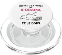 K-Drama Encore Un Episode Et Je Dors Chat Série Coréenne PopSockets PopGrip pour MagSafe