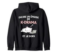 K-Drama Encore Un Episode Et Je Dors Chat Série Coréenne Sweat à Capuche