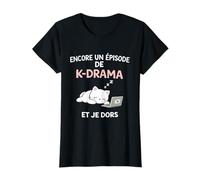 K-Drama Encore Un Episode Et Je Dors Chat Série Coréenne T-Shirt