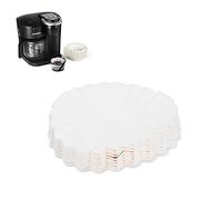 K Duo Brewer et K-Duo Plus Carafe,Filtres à café jetables en Papier de 1 à 4 Tasses (Lot de 100) pour cafetières Keurig K-Duo Essential, filtres à café jetables en Papier Petits 4 cône Tasses F