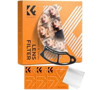 K&F Concept 100mm Filtre Kaléidoscope Prisme Photo en Demi-Cercle Effet Spécial et 3 Chiffons de Nettoyage pour Photographie d'art et Vidéo