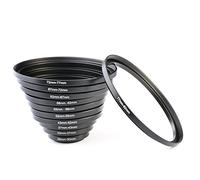 K&F CONCEPT 11pcs Stepping Rings Bagues d'Adaptation Filtre Adaptateur en Métal 26-30MM,30-37MM,37-43MM,43-52MM,52-55MM,55-58MM,58-62MM, 62-67MM,67-72MM,72-77MM,77-82MM