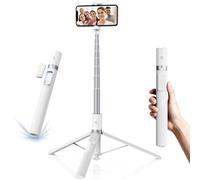 K&F CONCEPT 175cm Perche à Selfie Auto-Ouvert, Trépied avec Griffe Froide