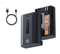 K&F CONCEPT 2 Batteries LP-E6P 2520 mAh USB-C, avec Indicateur de Charge | Recharge via USB-C Compatible avec les Canon EOS R6 Mark III, R5 Mark II et R6 Mark II, Batteries LP-E6P/LP-E6NH