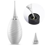 K&F CONCEPT 2-en-1 Souffleur d'air pour Appareils Photo Numériques, DSLR, SLR, Objectifs et Appareils électroniques, Dépoussiéreur - Blanc, Buses Longues et Courtes