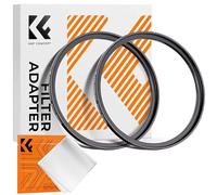 K&F Concept 2 PCS Filtre Bague Adaptateur 55-58mm Step up Ring (55 mm à 58 mm) et Un Chiffon de Nettoyage
