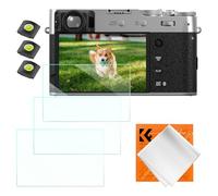 K&F CONCEPT 3 Film de Protection Écran et 3 Protège Griffe avec Niveau à Bulle et Chiffon Compatible avec Fujifilm X100VI X100V X-T4