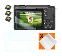 K&F CONCEPT 3 PCS Film de Protection Écran et 3 PCS Protège Griffe avec Niveau à Bulle et Chiffon Compatible avec SonyZV-E1/A7M4/A7 IV/A6700/A7CII