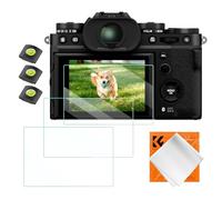 K&F Concept 3 PCS Film de Protection Écran et 3 PCS Protège Griffe avec Niveau à Bulle et Chiffon Compatible avec Fujifilm X-T5