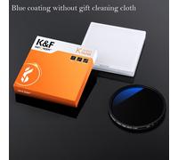K & F CONCEPT 37-82mm ND2 à ND400 ND lentille filtre Fader réglable densité neutre Variable 49mm 52mm 58mm 62mm 67mm 77mm - Type With blue coating-39MM