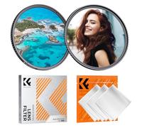 K&F CONCEPT 37mm Filtre Black-Mist et Polarisant et 3 Chiffons Verre Optique Aluminium Multicouche Étanche Anti-Rayures