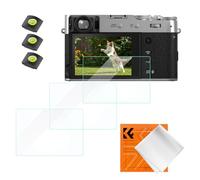 K&F CONCEPT 3Films de Protection Compatible avec Fujifilm X100VI X100V X-T4 | 3 protège-griffes avec niveau à bulle et chiffon de nettoyage, protection anti-rayures - PF13