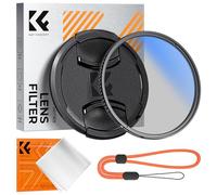 K&F CONCEPT 40.5mm Filtre Polarisant CPL Circulaire et Bouchon d'Objectif et Chiffons de Nettoyage en Microfibre et Élastique Multi-Couches pour Appareil Photo-K Série