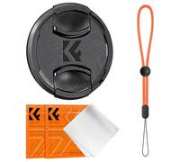 K&F Concept 46mm Bouchons/Caches Objectifs + Élastiques + 2 Chiffons de Nettoyage Emballé sous Vide Compatible avec Appareil Photo Canon Nikon Sony Olympus Fujifilm Pentax Panasonic Leica