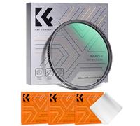 K&F CONCEPT 46mm Filtre Black-Mist 1/4+CPL 2 en 1 Effet Diffusion Polarisant et 3 Chiffons de Nettoyage pour Objectif Appareil Photo (Nano-Klear Série)