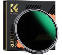 K&F CONCEPT 55mm Filter Polarisant et ND Variable ND4-64 sans Croix Bleu X | Étui inclus,HD,Nano-revêtement,Étanche, Verre optique, Résistant à l’huile et aux rayure,Cadre CNC Antidérapant,Nano-X,FB703
