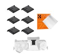 K&F Concept 6 Pièces Protège Griffe Hot Shoe Cover Protection Cache et Un Chiffon de Nettoyage Emballé sous Vide