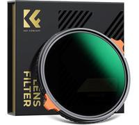 K&F Concept 62 mm Filter Polarisant CPL ND2-ND32 Variable True Color 2 en 1 sans Croix Noir pour Objectif Appareil Photo