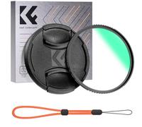 K&F CONCEPT 62mm Filtre UV Protection et Bouchon d'objectif et Courroie