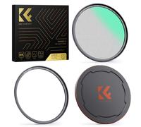 K&F Concept 62mm Magnetic Black Diffusion 1/4 Mist Cinematic Effect Filtres + Magnetique Ring de base + Kit de capuchon d'objectif avec 28 revete