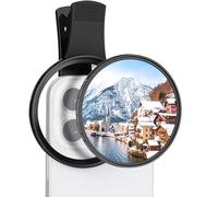 K&F Concept 67mm Filtre ND2-32 Variable et Clip Pince Compatible avec iPhone 17 16 15 14 Téléphone Smartphones Objectifs et Un Chiffon