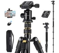 K&F Concept 72 """" / 184 cm Trepied de camera leger et trepied de voyage compact avec trepied en aluminium de tete de balle Panorama a 360 pour la