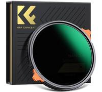K&F Concept 72 mm Filter Polarisant CPL ND2-ND32 Variable True Color 2 en 1 sans Croix Noir pour Objectif Appareil Photo