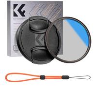 K&F CONCEPT 77mm Filtre polarisant CPL et Bouchon et Courroie pour Objectif Appareil Photo (K Série)