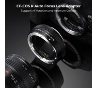 K&F Concept adaptateur d'objectif EF vers EOS R avec autofocus pour Canon EF, EF-S vers EOS, RP, R, R6, R5
