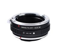 K&F CONCEPT Adaptateur Monture pour Objectif compatibile Con compatibile Con MINOLTA(AF) à Caméra compatibile Con Canon EOS M Adaptateur d'Objectifs d'appareil Photo Anneaux