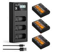 K&F CONCEPT Batterie EN-EL14 et Chargeur LCD 3 x 1050 mAh | Compatible avec Nikon D5600 D5300, D5100, D5200, D5500, D3100, D3200, D3300, D3400, D3500, Coolpix P7000, P7100, P7200, P7700