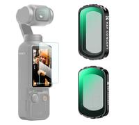 K&F CONCEPT Black-Mist 1/4 et Black Diffusion 1/2 Compatible avec DJI Osmo Pocket 4/Pocket 3 et Film de Protection