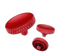 K&F CONCEPT Bouton de Déclencheur Rouge pour Appareil Photo, Lot de 3｜Bouton d’Obturateur en Cuivre avec Joint Antidérapant｜Compatible Fujifilm X-T5 X100VI, Sony RX100VII, Leica Q3 M11, Nikon DF