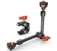 K&F CONCEPT Bras Magique 11 Pouce avec Pince Super Clamp et Vis 1/4'' 3/8'', Support Articulé Réglable pour Moniteur, Appareil Photo, Lumière LED, Microphone, Trépied Vidéo