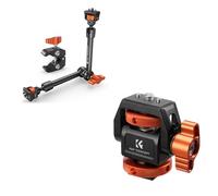 K&F CONCEPT Bras Magique 11 Pouce avec Pince Super Clamp et Vis 1/4'' 3/8'', Support de Moniteur en Aluminium