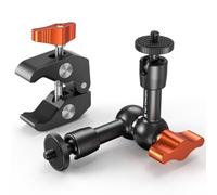 K&F CONCEPT Bras Magique 6 Pouce avec Pince Super Clamp et Vis 1/4'' 3/8", Support Articulé Réglable pour Moniteur, Appareil Photo, Lumière LED, Microphone, Trépied Vidéo