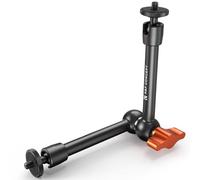 K&F CONCEPT Bras Magique 9,8 Pouces avec Pince Super Clamp et Adaptateur Cold Shoe, Compatible avec Les Cages d'appareil Photo/Lampes LED/moniteurs/flashs/Microphones/appareils Photo