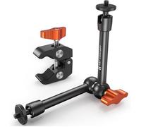 K&F Concept Bras Magique Articulé et Pince Super Clamp Magic Arm 11 Pouce Réglable Pliable pour Moniteur Caméra Lumière Microphone