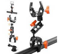 K&F CONCEPT Bras Magique avec 2 Super Clamp Pinces et Double Tête Sphérique pour Appareil Photo, Caméra, Perche Selfie, Trépied, Caméra d'action, Lumière LED, Moniteur - MS25
